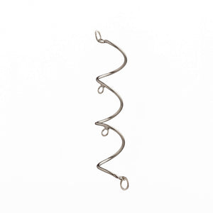 Spiral Ear Cuff Earrings in Sterling Silver 63mm 20 Gauge