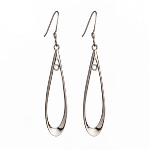 Ear Wires with Earring Components in Sterling Silver 50.8x9.8mm