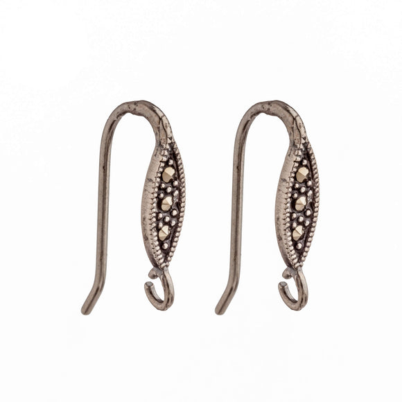 Ear Wires in Sterling Silver 20.6x4mm