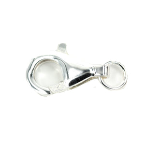 Trigger Lobster Clasp in Sterling Silver with Jump Ring 16mm