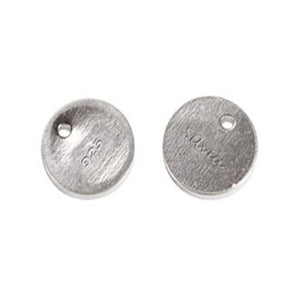 Stamped .925 Jewelry Tag in Sterling Silver 7x0.8mm