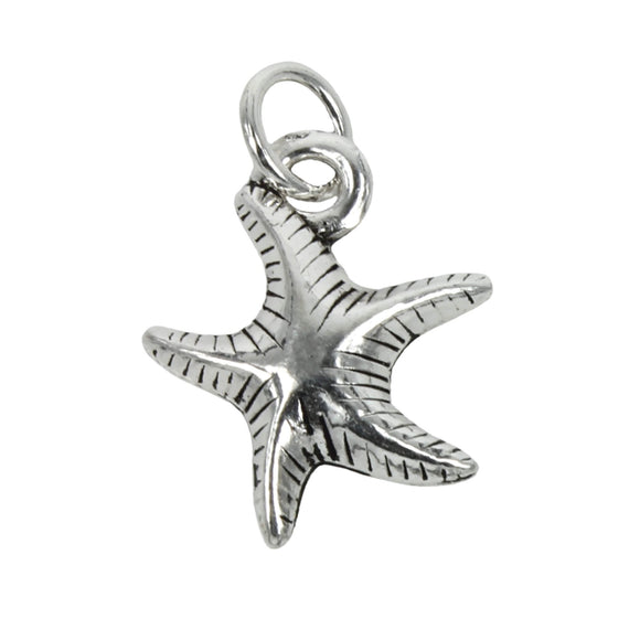 Starfish Charm in Sterling Silver 16x13.5mm