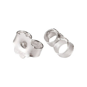 Ear Nuts/Ear Backs in Sterling Silver 4.5x0.25mm thick