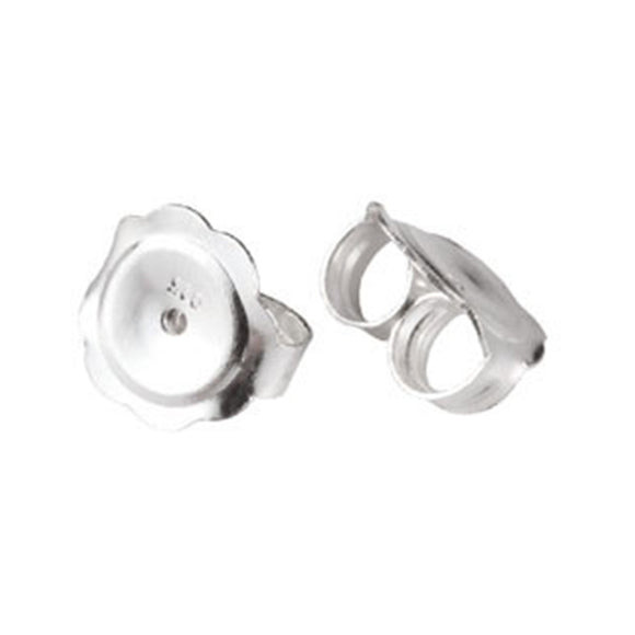 Ear Nuts/Ear Backs in Sterling Silver 9x0.35mm thick