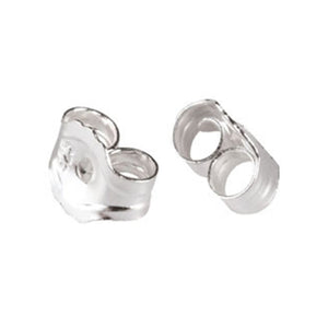 Ear Nuts/Ear Backs in Sterling Silver 4.5x0.20mm thick