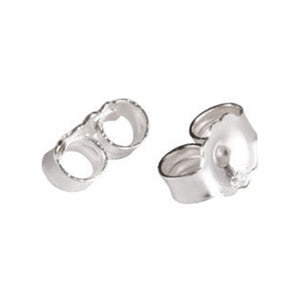 Ear Nuts/Ear Backs in Sterling Silver 4x0.25mm thick