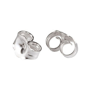 Ear Nuts/Ear Backs in Sterling Silver 4.5x0.25mm thick