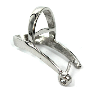 Pendant Pinch Bail in Sterling Silver 23.8x15.1x10.7mm