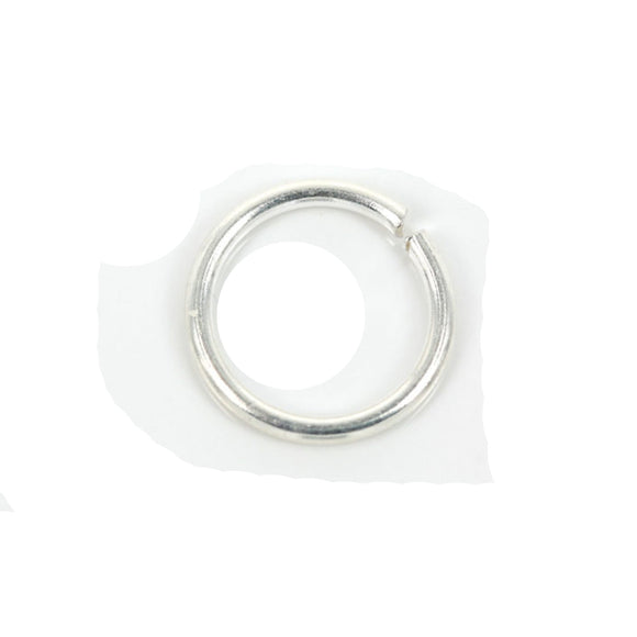 Open Jump Ring in Sterling Silver 8mm 18 Gauge