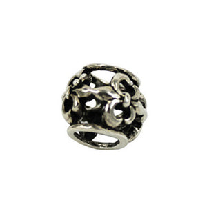 Fleur de Lys Spacer Bead in Antique 3.4x3.4x1.8mm