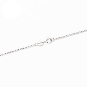 Sterling Silver Cable Chain Necklace 0.9mm 16" (41cm) 18" (46cm) 20" (51cm)