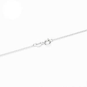 Sterling Silver Oval Cable Link Chain Necklace 0.8mm 16" (41cm) 18" (46cm) 20" (51cm) 22" (56cm)