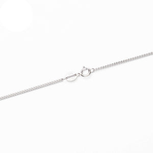 Sterling Silver Curb Chain Necklace 1.25mm 16" (41cm) 18" (46cm) 20" (51cm) 22" (56cm)