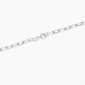 Sterling Silver Pearl Chain Necklace 3.4mm 16" (41cm) 18" (46cm) 20" (51cm) 22" (56cm)