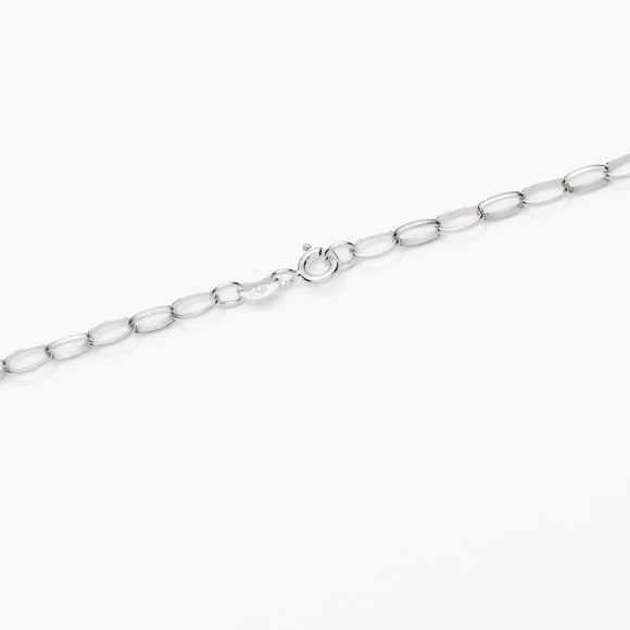 Sterling Silver Pearl Chain Necklace 3.4mm 16