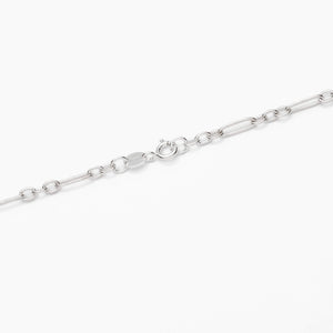 Sterling Silver Figaro Chain Necklace 3.2mm 16" (41cm) 18" (46cm)