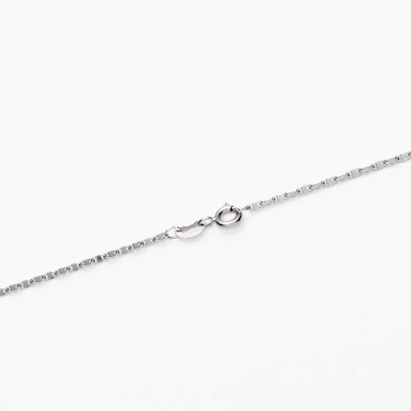 Sterling Silver Tile Fancy Chain Necklace 1.8mm 16