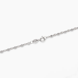 Sterling Silver Sunburst Tile Fancy Chain Necklace 2.65mm 16" (41cm) 18" (46cm) 20" (51cm)