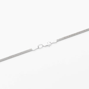 Sterling Silver Fox Tail Chain Necklace 1.6mm 18" (41cm)