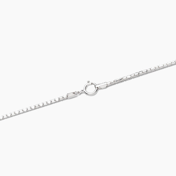 Sterling Silver Popcorn Chain Necklace 1.5mm 16