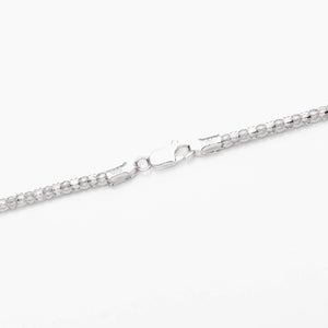 Sterling Silver Popcorn Chain Necklace 3mm 18" (46cm) 20" (51cm) 24" (61cm)