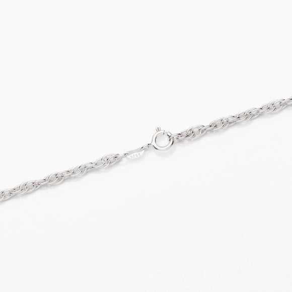 Sterling Silver Double Cable Chain Necklace 18