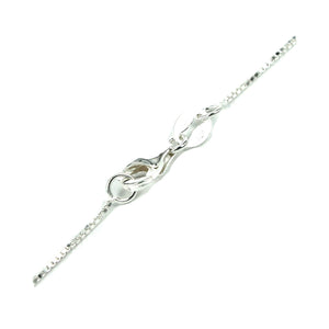 Sterling Silver Box Chain Necklace 0.6mm 16" (41cm) 18" (46cm) 20" (51cm)