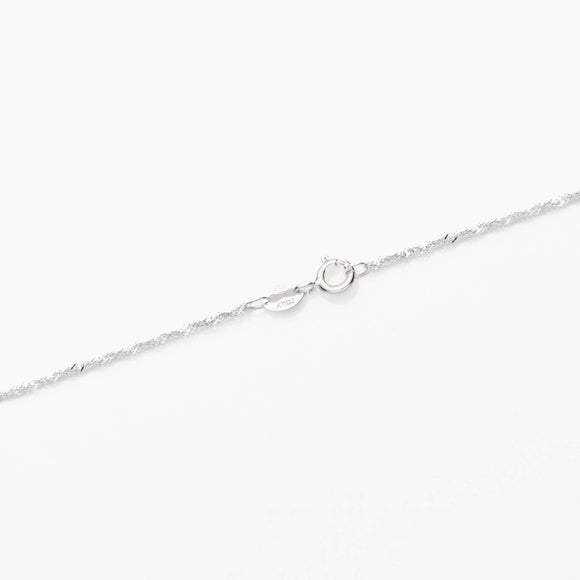 Sterling Silver Singapore Chain Necklace 1.2mm 16