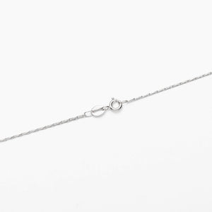 Sterling Silver Seed/Barley Corn Fancy Chain Necklace 0.8mm 18" (46cm)