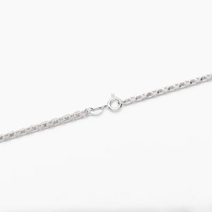 Sterling Silver Cable Chain Necklace 2.7mm 18" (46cm) 20" (51cm) 22" (56cm) 24" (61cm)