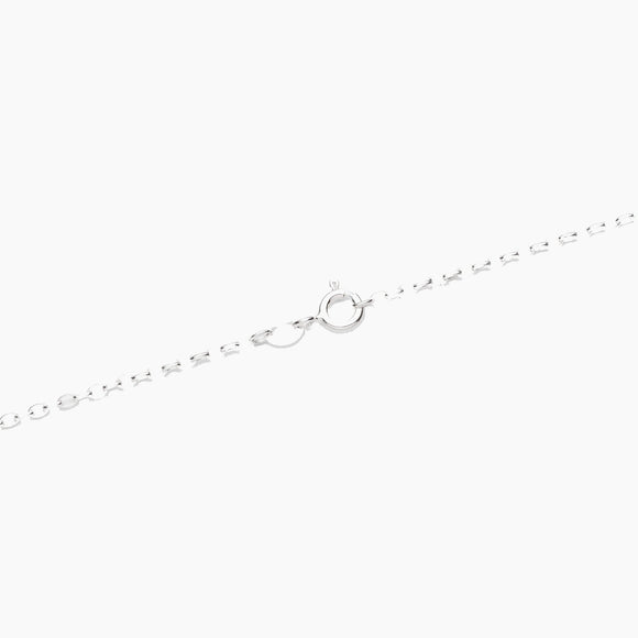 Sterling Silver Oval Cable Link Chain Necklace 1.7mm 16