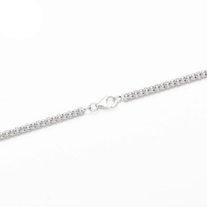 Sterling Silver Popcorn Chain Necklace 2.75mm 18" (46cm) 20" (51cm) 22" (56cm) 24" (61cm)