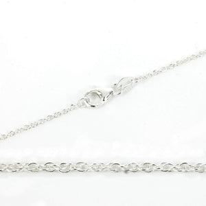 Sterling Silver Twisted Rope Cable Chain Necklace 1.2mm 16" (41cm) 18" (46cm) 20" (51cm) 22" (56cm)