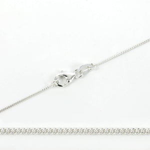 Sterling Silver Flat Curb Chain Necklace 0.95mm 16″ (41cm) 18" (46cm) 20" (51cm)