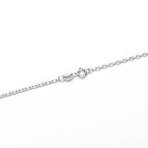 Sterling Silver Alternating Cable Chain Necklace 2.08mm 18" (46cm) 20" (51cm)