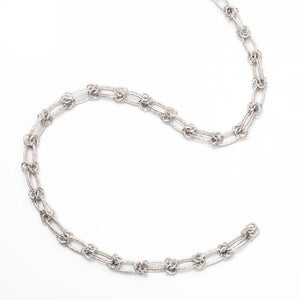 Handmade Oval Cable Chain in Sterling Silver