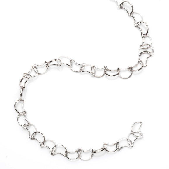 Moon Fancy Chain in Sterling Silver