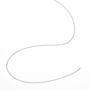 Fine Rectangle Cable Chain in Sterling Silver