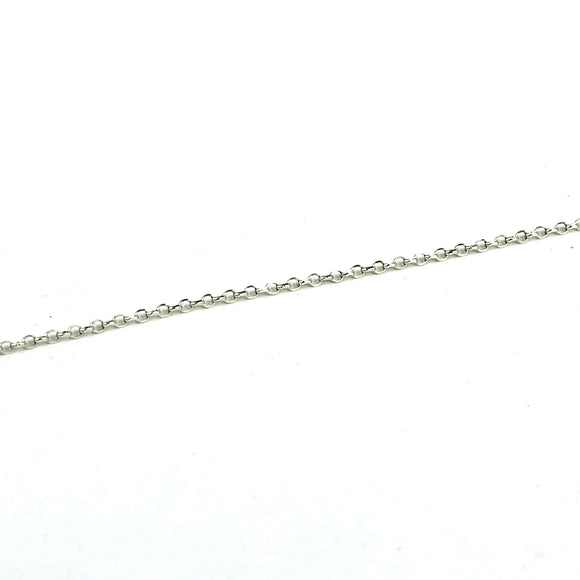 Fine Pearl Cable Chain in Sterling Silver