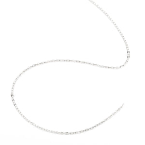 Fine Oval Flat Cable Chain in Sterling Silver