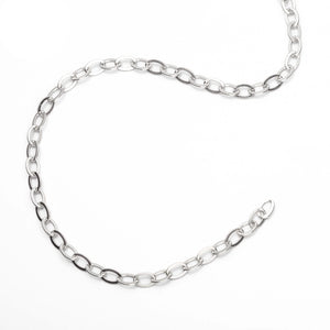 Flat Cable Chain in Sterling Silver