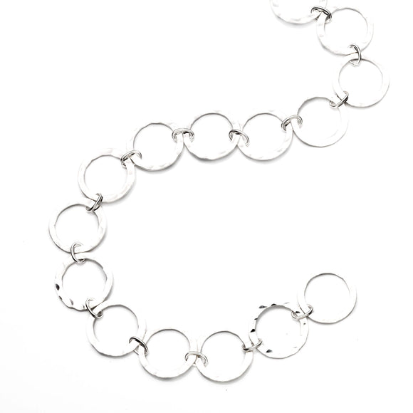 Flat Rolo Chain in Sterling Silver