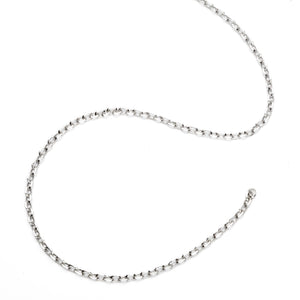 Oval Cable Chain in Sterling Silver