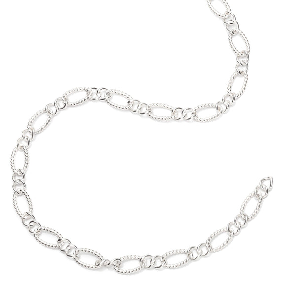 Rope-Like Fancy Chain in Sterling Silver