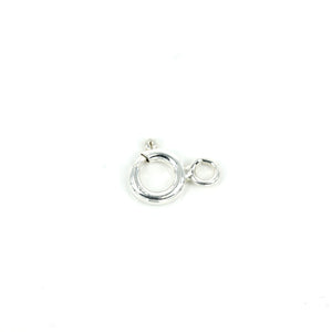 Spring Ring Clasp in Sterling Silver with Closed Jump Ring 5.5mm