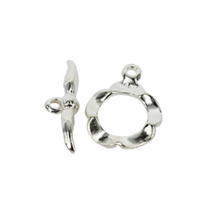 Fancy Toggle Clasp in Sterling Silver 14.5mm